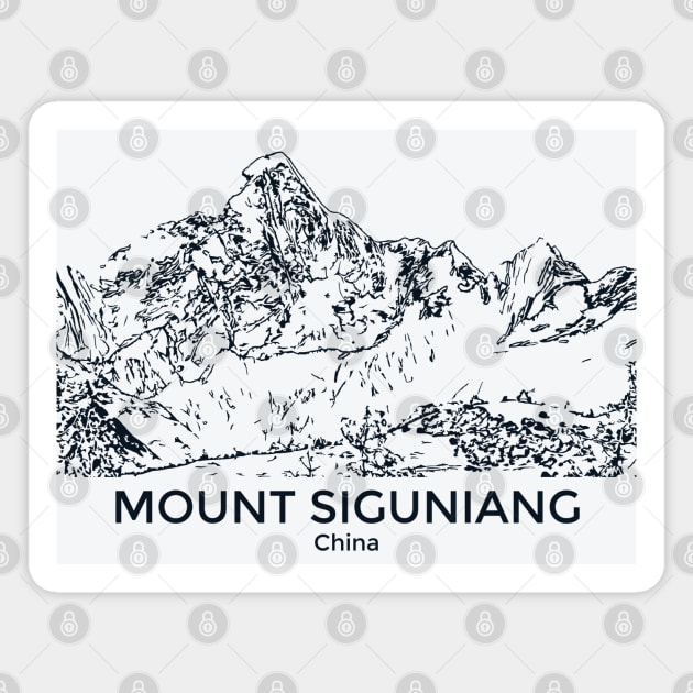 Mount Siguniang - China Magnet by Lakeric